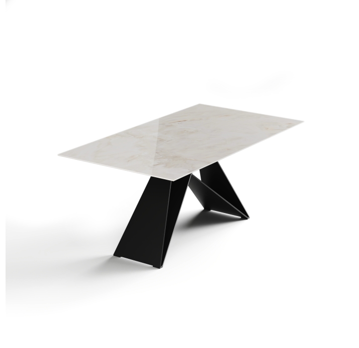 Стол обеденный WINGS DINING TABLE WINGS BLK REVE DE REY PERLA  200X100X74 СМ. (NRM00194)