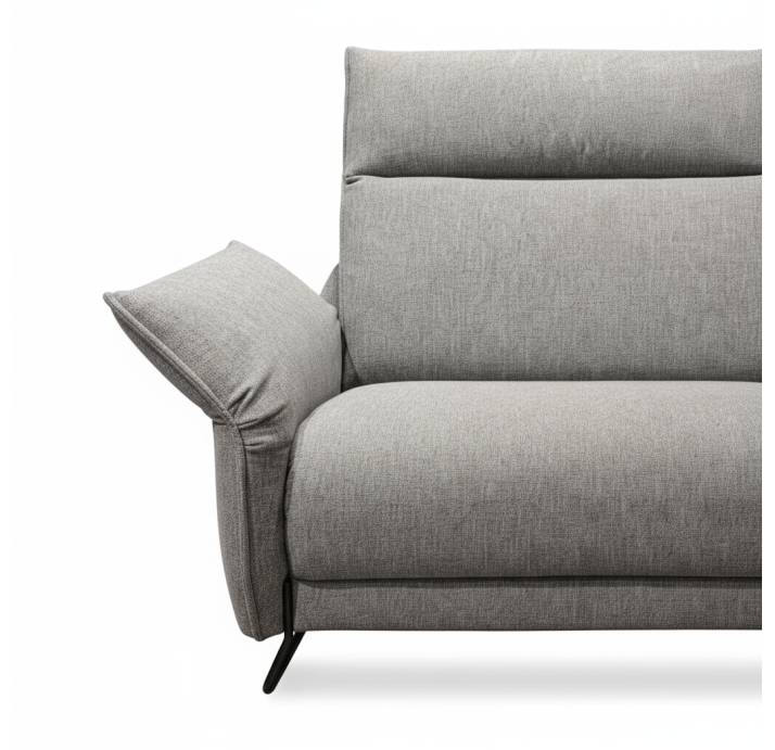 Диван VITIS B103-260-103B/54/WEMBLEY GRAPHITE/BOXSPRING/В цвет ткани/01BL BLACK/E,E