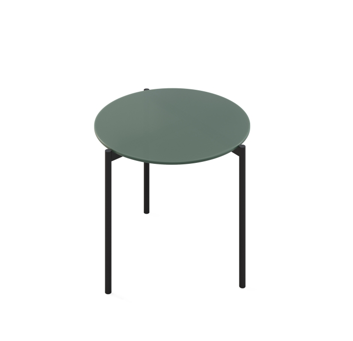 Стол журнальный ROUND COFFEE TABLE BLACK VERDE MUSCHIO  60X60X50 СМ. (NRM00230)