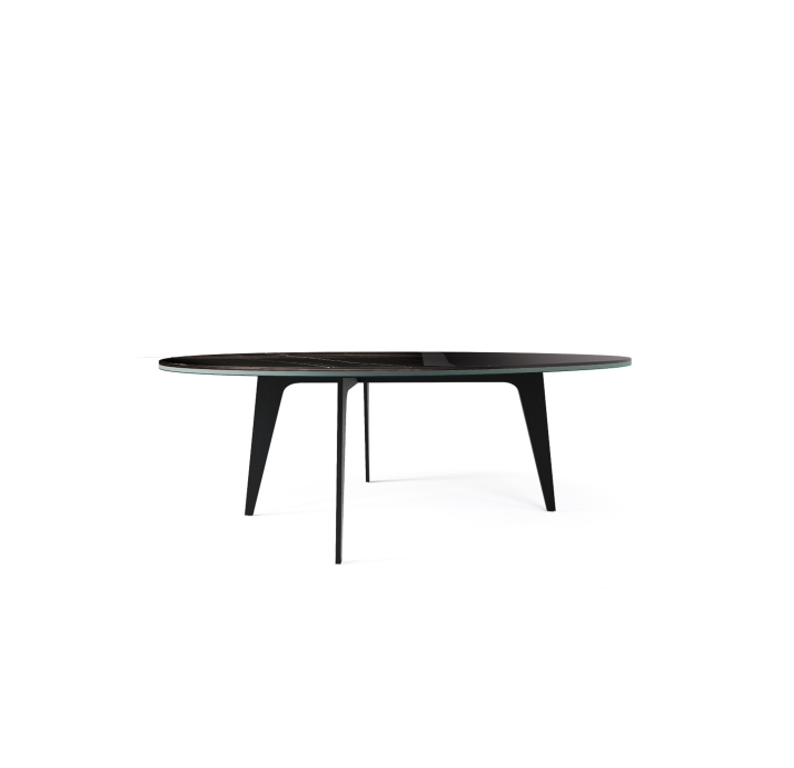 Стол журнальный KALLIOPE COFFEE TABLE BLACK THUNDER NIGHT  111X94X37 СМ. (NRM00239)