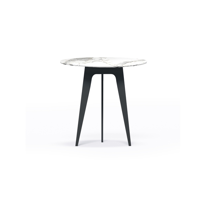 Стол приставной LINUS SIDE TABLE BLACK MICHELANGELO  51X60X55 СМ. (NRM00241)