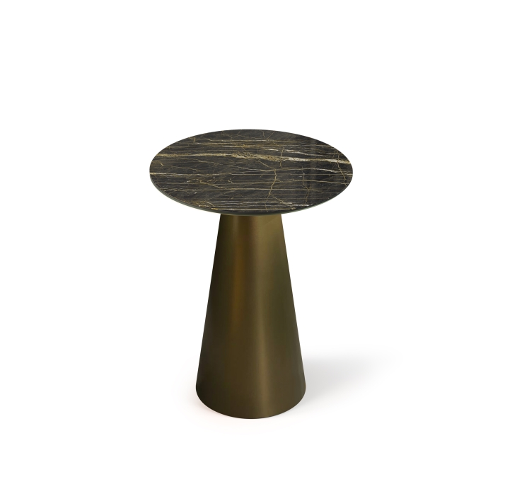 Стол приставной MUSHROOM SIDE TABLE ANTIQUE BRONZE NOIR DESIR SHINY  50X50X58 СМ. (NRM00310)