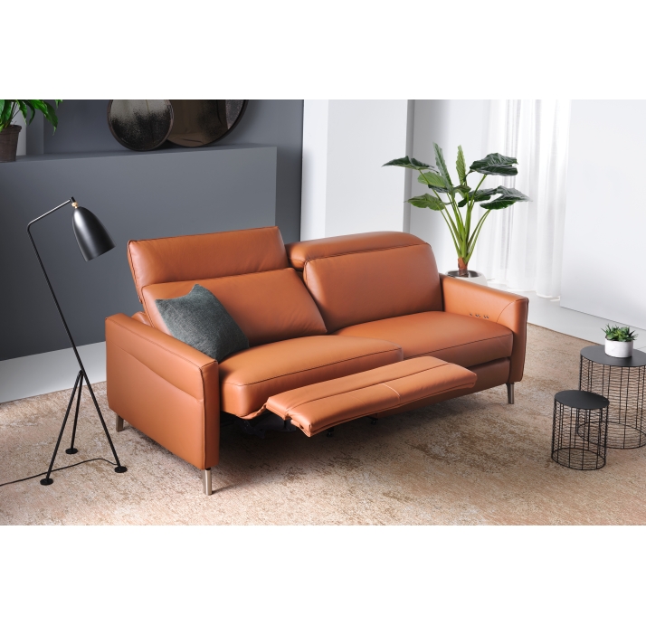 Диван COLUMBIA C103-200-103C/54/MONTANA COGNAC/VISCOTEX/01 BRUSHED/E,R,E