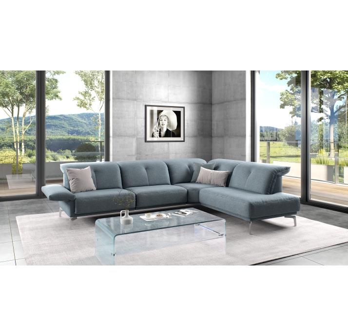 Диван BARBUDA T220-280-280B/56/RIVOLI BLUE/BULTEX/P695/