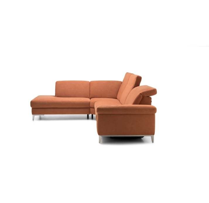 Диван CADINI T240-280-280B/54/KALEIDO COGNAC/BULTEX/01BR BRUSHED/E,E,E