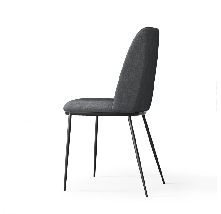 Стул интерьерный WEGNER DINING CHAIR Bordeaux 0045 BLACK FRAME Чёрный (BLK) (NRM00369)