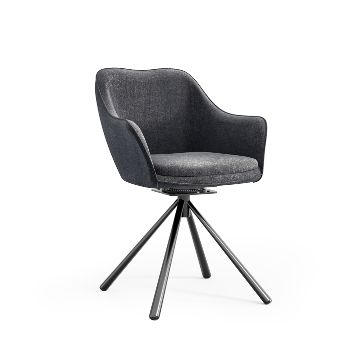 Стул интерьерный PAUL DINING CHAIR DREAM 0094 HORIZON Чёрный (BLK) (NRM00374)