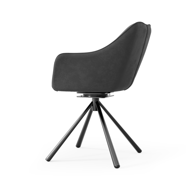 Стул интерьерный PAUL DINING CHAIR Scarlett 0046 HORIZON Чёрный (BLK) (NRM00379)