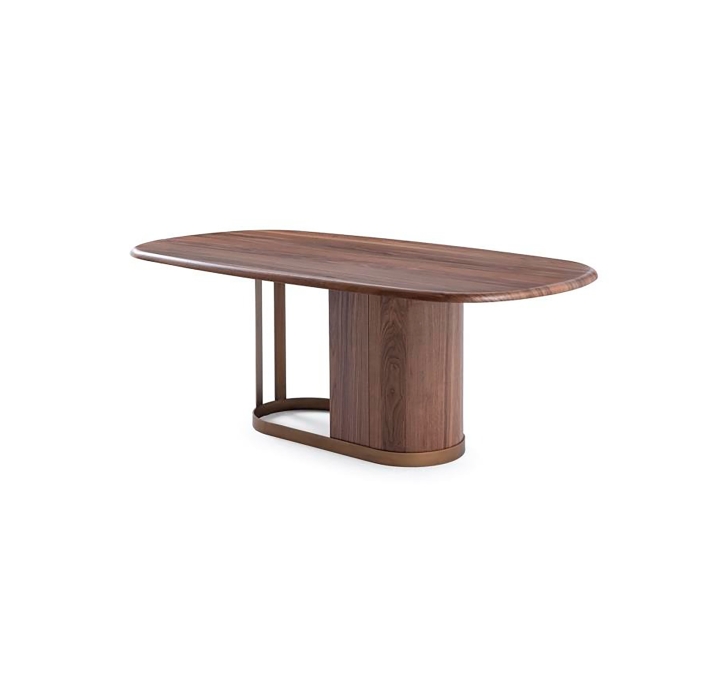 Стол обеденный SOHO DINING TABLE BROWN EUROPEAN WALNUT  200X105X76 СМ. (NRM00388)