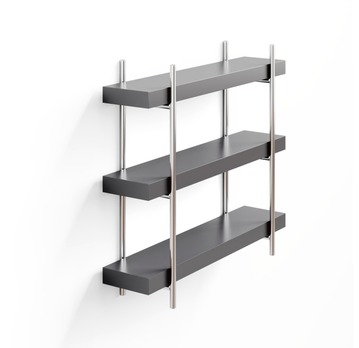 Полка фигурная GIZA SHELF GREY GREY 80X30X81 СМ. (NRM00494)