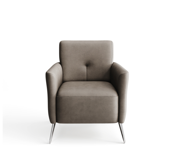 Кресло ALVA QUEEN /KENIA GREY/DYNASPRING/P800 (Brushed)/