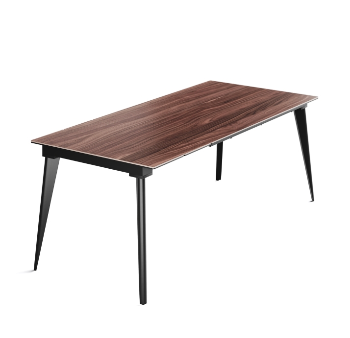 Стол обеденный AUSTRI DINING TABLE BLACK TEAK CERAMIC  240X90X75 СМ. (NRM00529)