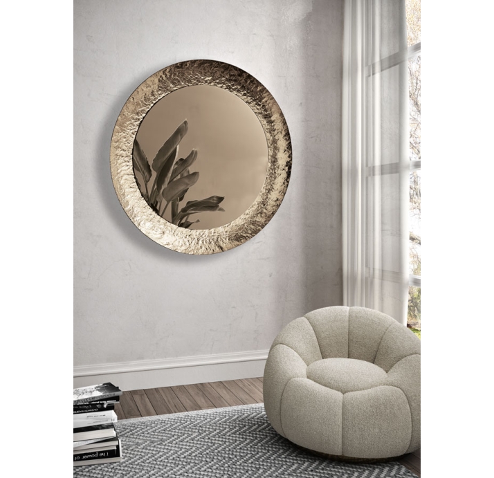 Зеркало настенное REVERIE MIRROR BRONZE 90X9X90 СМ. (NRM00575)