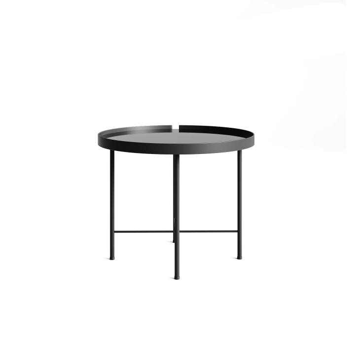 Стол приставной ANASTASIA COFFEE TABLE NERO SMOKY MIRROR  60X60X48 СМ. (NRM00653)