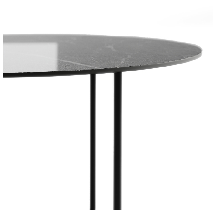 Стол журнальный PARADISO COFFEE TABLE NERO MATT NERO GRECO CERAMIC  60X60X33 СМ. (NRM00725)