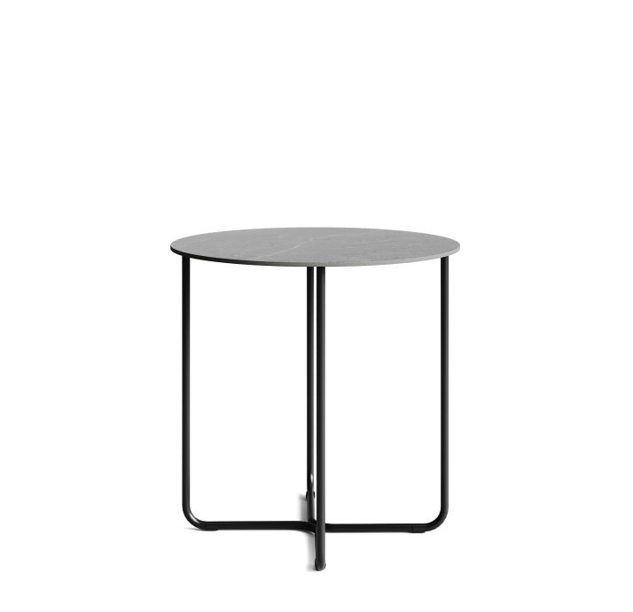 Стол приставной PARADISO SIDE TABLE NERO MATT NERO GRECO CERAMIC  45X45X45 СМ. (NRM00723)