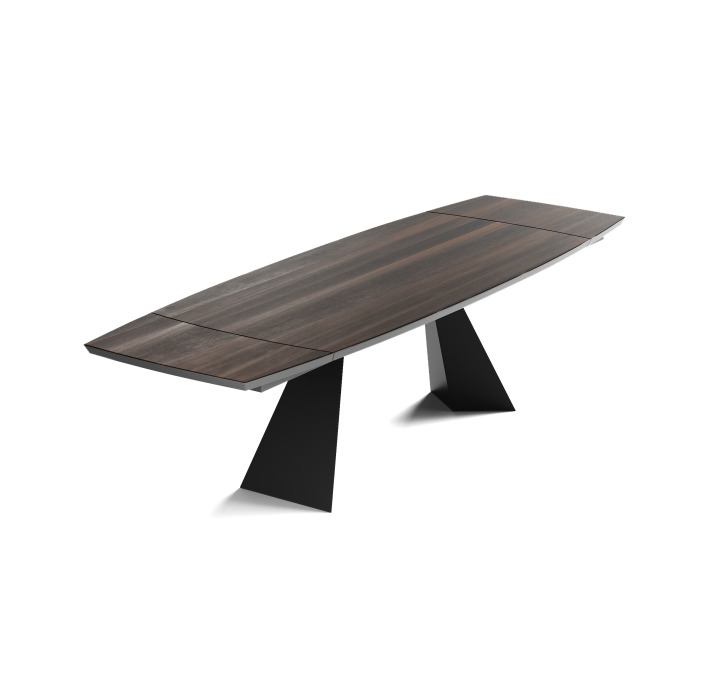 Стол обеденный PASCAL DINING TABLE BLACK THERMO OAK  300X100X75 СМ. (NRM00781)