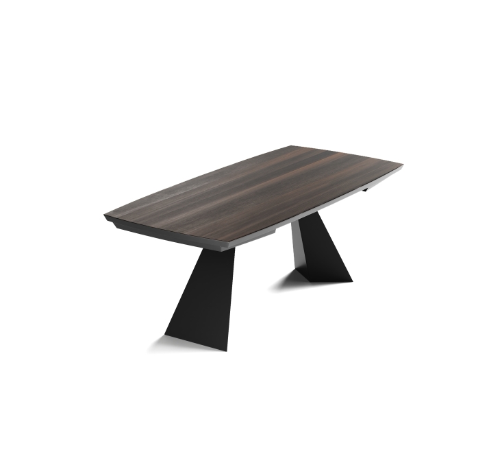 Стол обеденный PASCAL DINING TABLE BLACK THERMO OAK  300X100X75 СМ. (NRM00781)