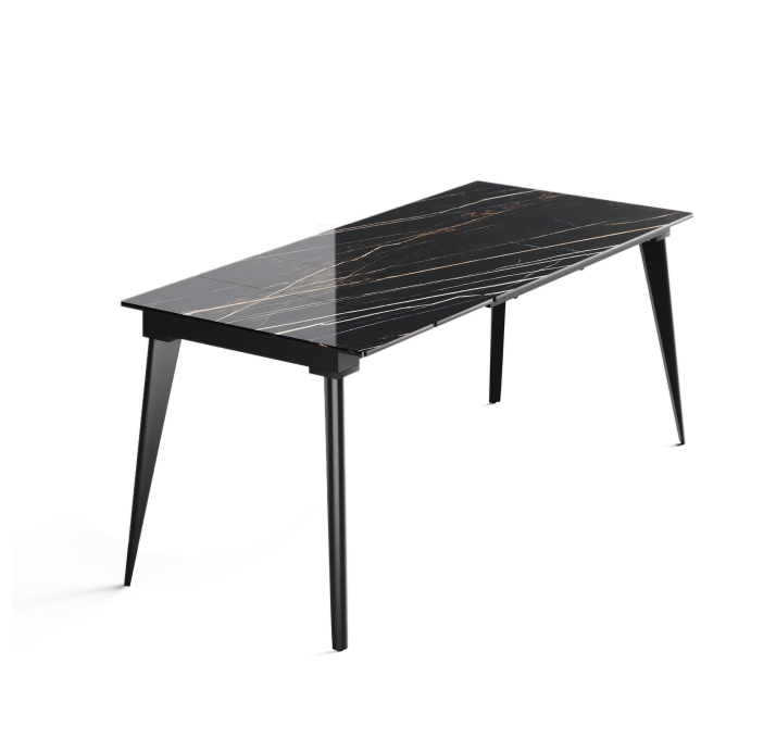 Стол обеденный AUSTRI DINING TABLE BLACK BLACK MARBLE  180X80X75 СМ. (NRM00776)