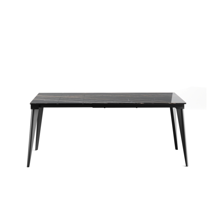 Стол обеденный AUSTRI DINING TABLE BLACK BLACK MARBLE  180X80X75 СМ. (NRM00776)