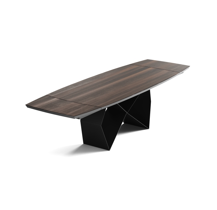 Стол обеденный TABERNA DINING TABLE BLACK THERMO OAK  300X100X75 СМ. (NRM00800)