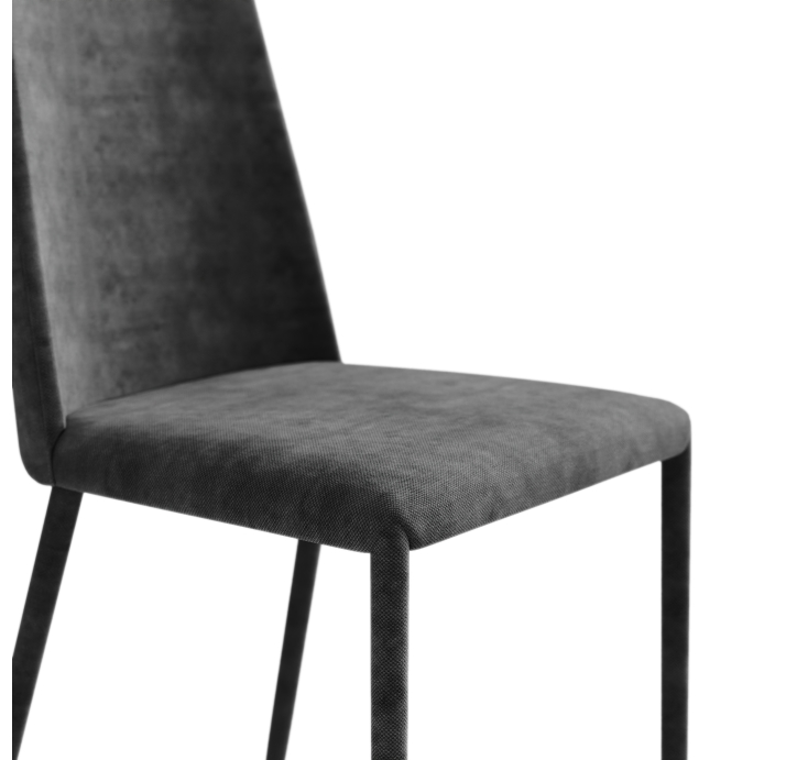 Стул интерьерный RUFUS CHAIR TESSUTO SMOKY GRAY TESSUTO Серый (NRM00903)