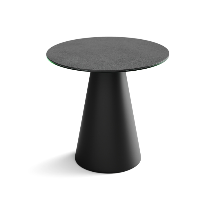 Стол приставной MUSHROOM SIDE TABLE BLKT ANTHRACITE  50X50X48 СМ. (NRM00966)