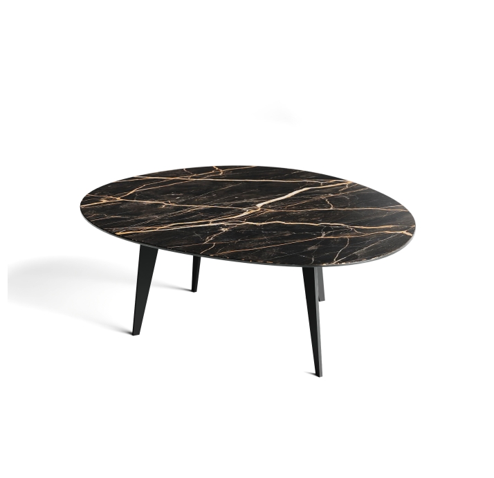 Стол журнальный KALLIOPE COFFEE TABLE BLACK NOIR DESIR MATT  111X94X37 СМ. (NRM01071)