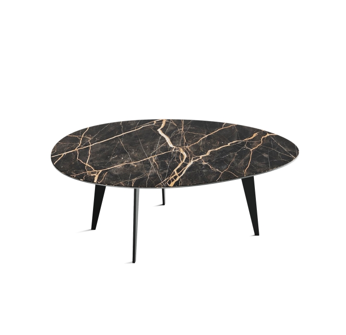 Стол журнальный KALLIOPE COFFEE TABLE BLACK NOIR DESIR MATT  111X94X37 СМ. (NRM01071)