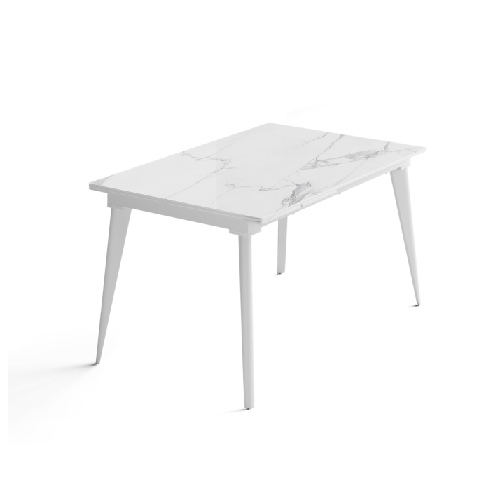 Стол обеденный AUSTRI DINING TABLE WHITE GLOSSY WHITE MARBLE  240X90X75 СМ. (NRM01082)