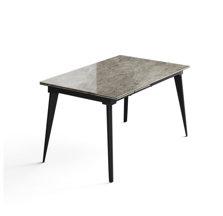 Стол обеденный AUSTRI DINING TABLE ANTHRACITE GLOSSY GRAY MARBLE  240X90X75 СМ. (NRM01081)