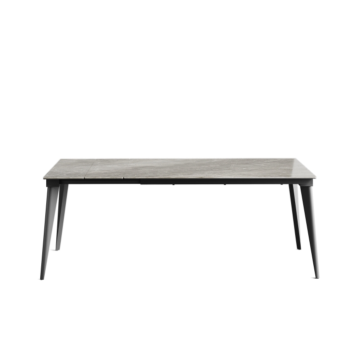 Стол обеденный AUSTRI DINING TABLE ANTHRACITE GLOSSY GRAY MARBLE  240X90X75 СМ. (NRM01081)