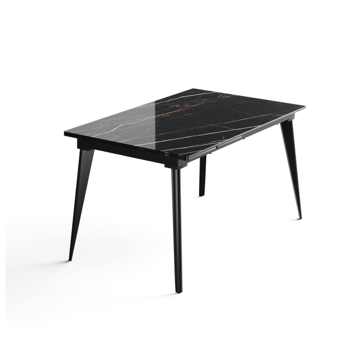 Стол обеденный AUSTRI DINING TABLE BLACK BLACK MARBLE  240X90X75 СМ. (NRM01083)