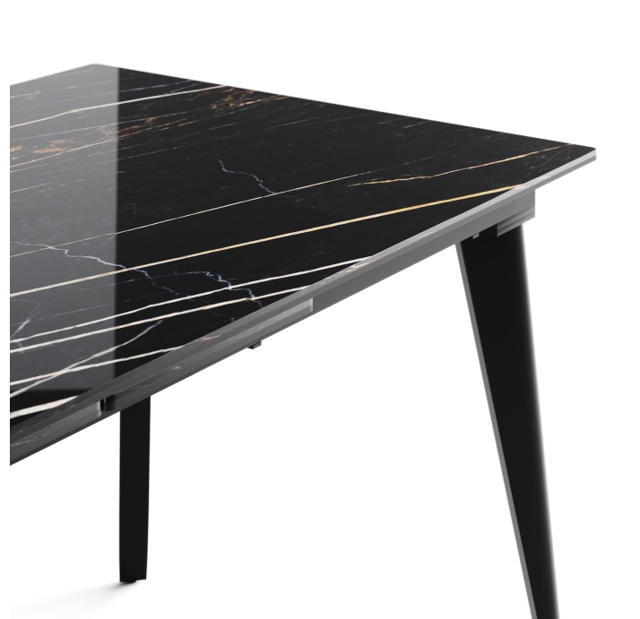 Стол обеденный AUSTRI DINING TABLE BLACK BLACK MARBLE  240X90X75 СМ. (NRM01083)