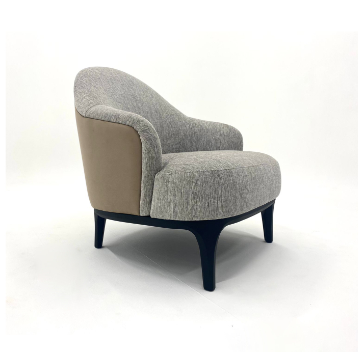 Кресло ARNO /IDOL IDOL-2.0-07/DIVINE DIVINE_50/Твердый/В цвет ткани/Черный, дерево/