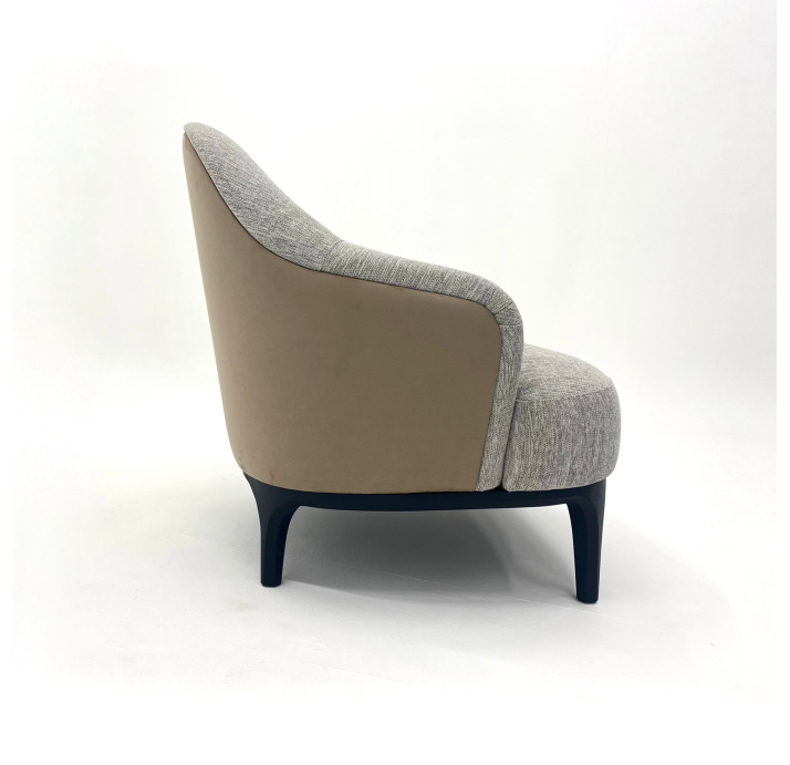 Кресло ARNO /IDOL IDOL-2.0-07/DIVINE DIVINE_50/Твердый/В цвет ткани/Черный, дерево/