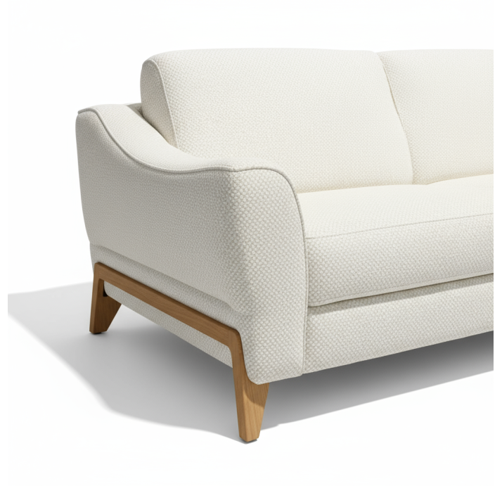 Диван VENEZIA B100-200-100B/58/M/AMIRI ANGORA /DYNASPRING/02OA OAK/