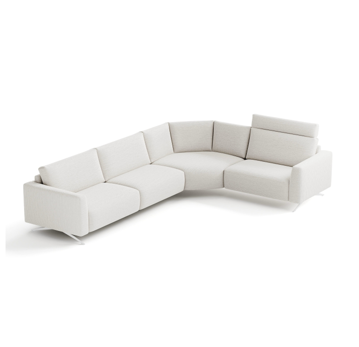 Диван COSMO B100-350-270B/58/M/AMIRI ANGORA /SOFTEX/03 AN Angora/EL,MR,E