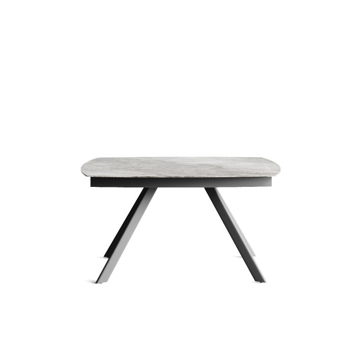 Стол обеденный JET DINING TABLE ANTHRACITE GLOSSY GRAY MARBLE  210X90X76 СМ. (NRM01128)