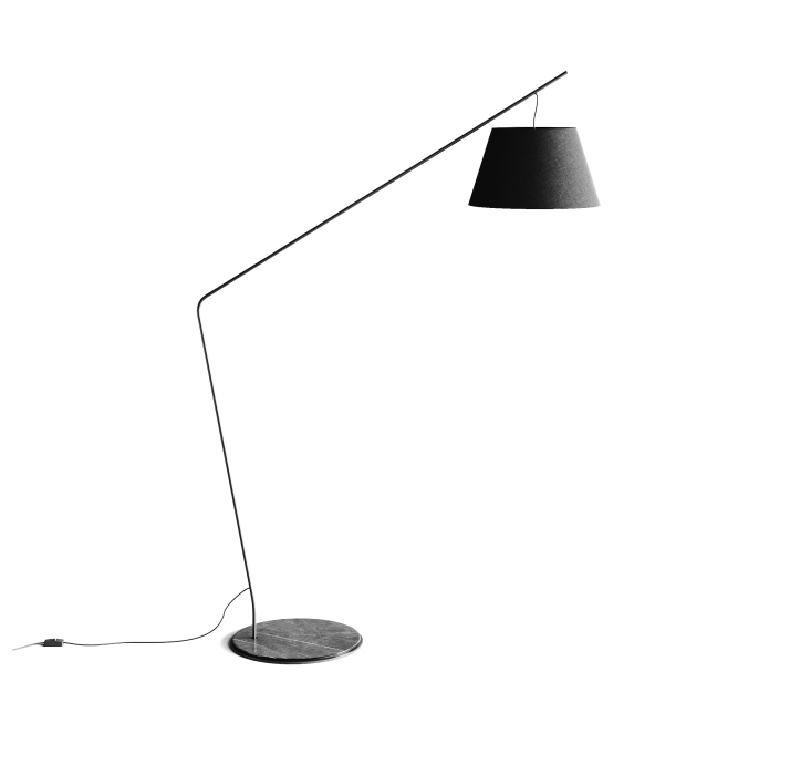 Торшер VELVET FLOOR LAMP NERO NERO 145X45X205 СМ. (NRM01253)