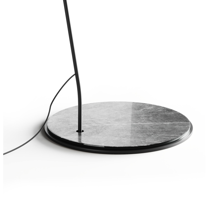 Торшер VELVET FLOOR LAMP NERO NERO 145X45X205 СМ. (NRM01253)