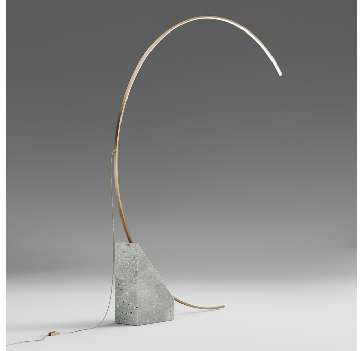 Торшер RUNE FLOOR LAMP ORO ORO 176X14X204 СМ. (NRM01249)