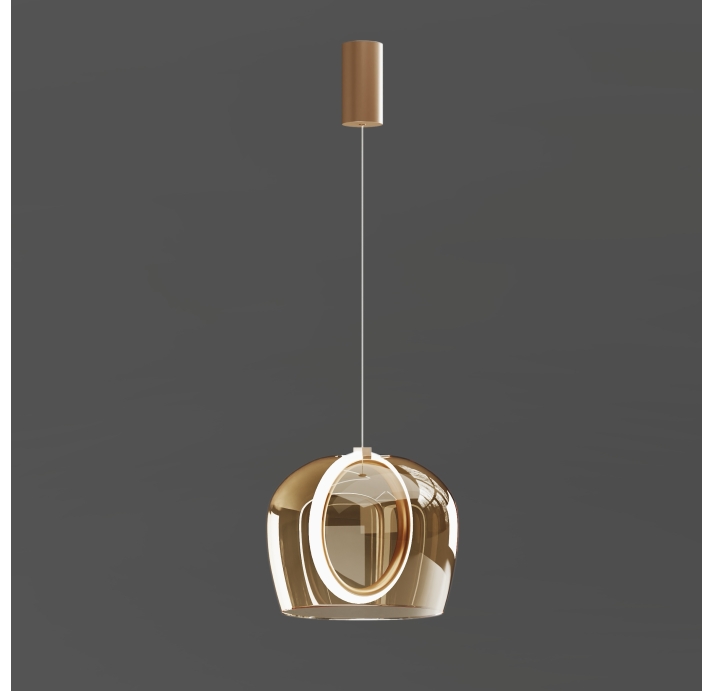 Светильник подвесной PINTA PENDANT LAMP ALFA AMBRA ORO 30X30X23 СМ. (NRM01261)