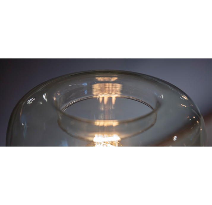 Светильник настольный DENOVO TABLE LAMP transparent black 23,4X21,4X28 СМ. (FUG00013)