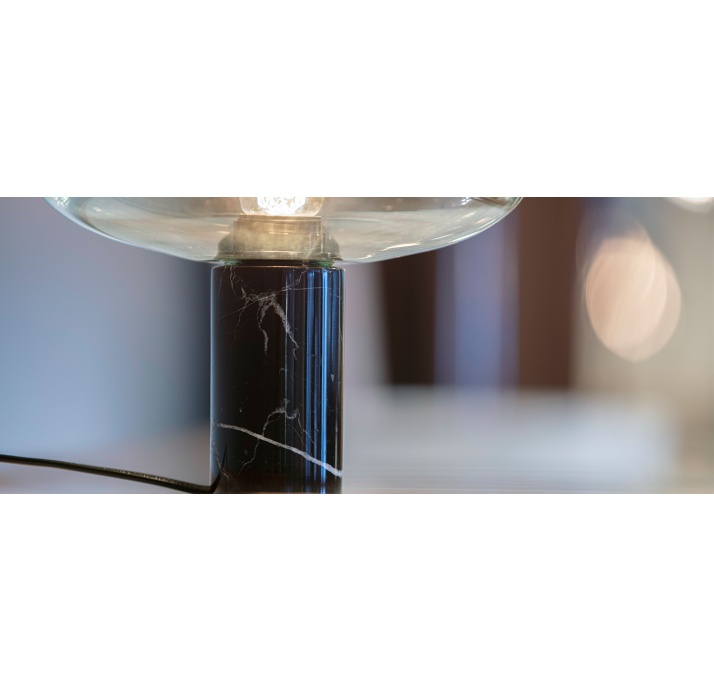 Светильник настольный DENOVO TABLE LAMP transparent black 23,4X21,4X28 СМ. (FUG00013)