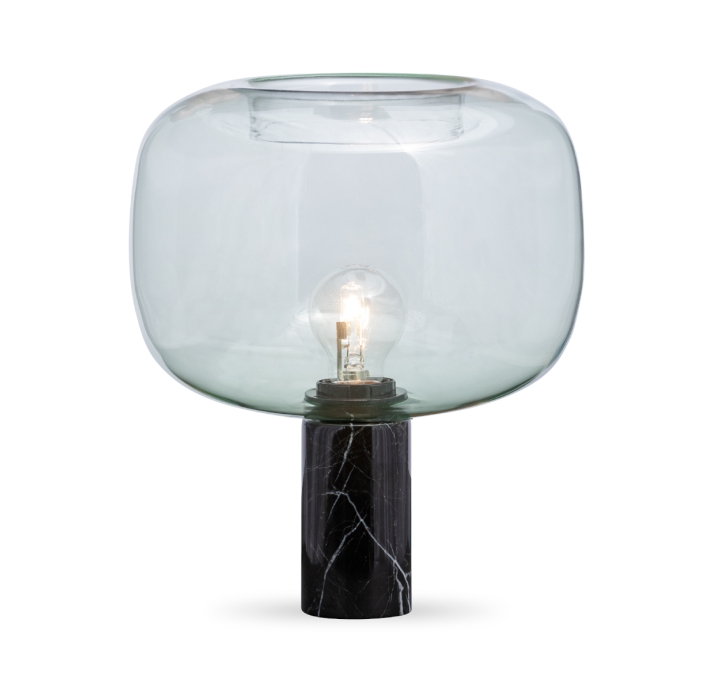 Светильник настольный DENOVO TABLE LAMP transparent black 23,4X21,4X28 СМ. (FUG00013)