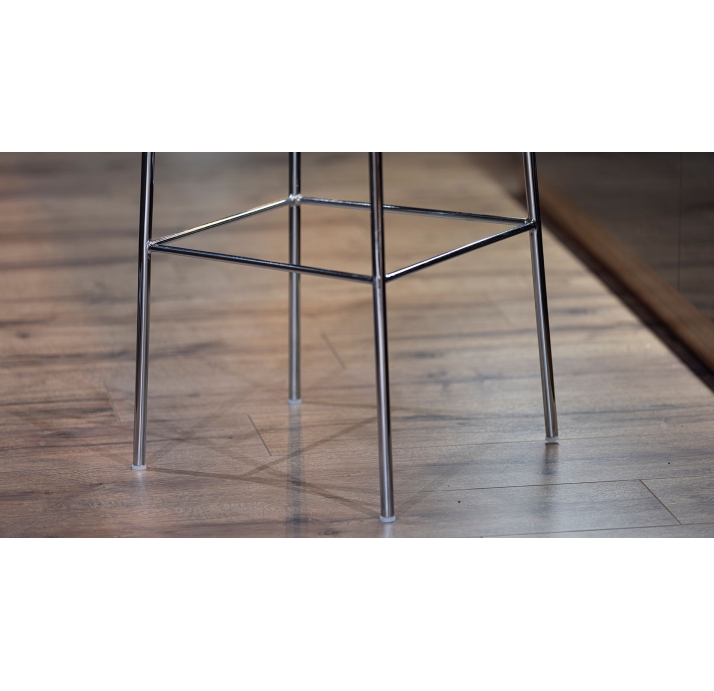 Стул барный MEST BAR STOOL PIRLANTA Pirlanta Kakao Glossy Metal Черный (FUG00012)