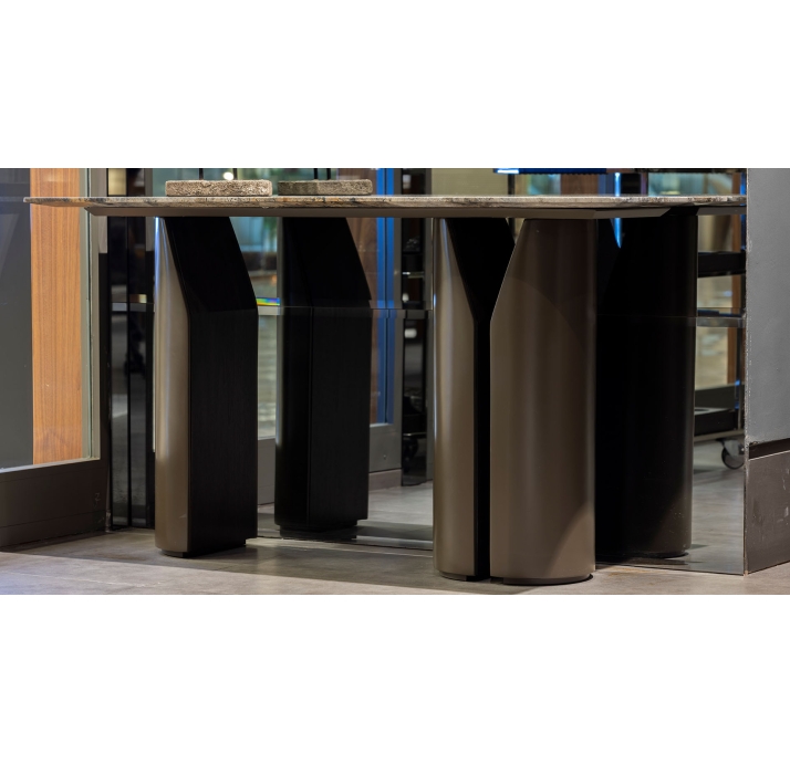 Консоль напольная FREYA CONSOLE TABLE Matte Ral 080 30 05 MARBLE AURA - 138X45X74,5 СМ. (FUG00023)