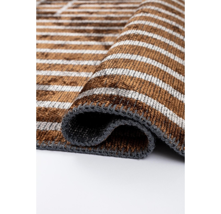 Ковер современный CORAL PLAID 230X160 см.  (NRM01908) CACAO - LIGHT CREAM