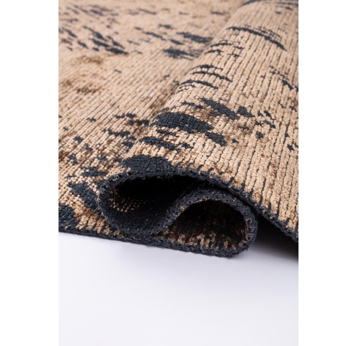 Ковер современный CORAL RUSTIC 300X200 см.  (NRM02323) DARK BEIGE - MATTE BLACK